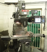 XYZ vertical turret mill with 3 axis CNC control